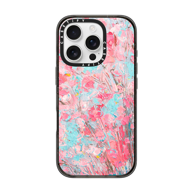 Ann Marie Coolick x CASETiFY iPhone 16 Pro Case Floral,Pastel Black Impact Case Cherry Blooms Father's Day Ann Marie Coolick x CASETiFY iPhone 16 Pro Case Floral,Pastel Black Impact Case Cherry Blooms Father's Day