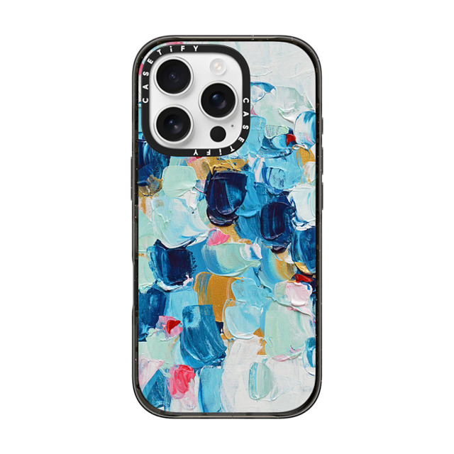 Ann Marie Coolick x CASETiFY iPhone 16 Pro ケース Geometric,Fine Art ブラック インパクトケース Wintry Azure Father's Day Ann Marie Coolick x CASETiFY iPhone 16 Pro ケース Geometric,Fine Art ブラック インパクトケース Wintry Azure Father's Day