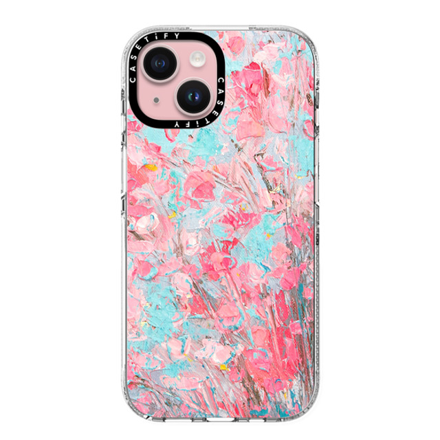 Ann Marie Coolick x CASETiFY iPhone 15 Case Floral,Pastel Clear Clear Case MagSafe Compatible Cherry Blooms Father's Day Ann Marie Coolick x CASETiFY iPhone 15 Case Floral,Pastel Clear Clear Case MagSafe Compatible Cherry Blooms Father's Day