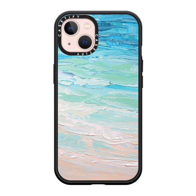 Ann Marie Coolick x CASETiFY iPhone 13 ケース マットブラック インパクトケース MagSafe対応 Ocean Tides