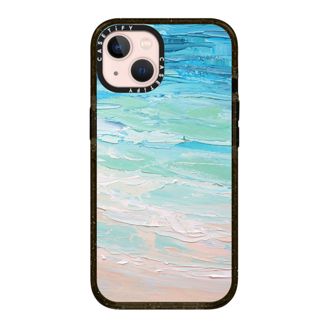 Ann Marie Coolick x CASETiFY iPhone 13 ケース ブラック インパクトケース MagSafe対応 Ocean Tides