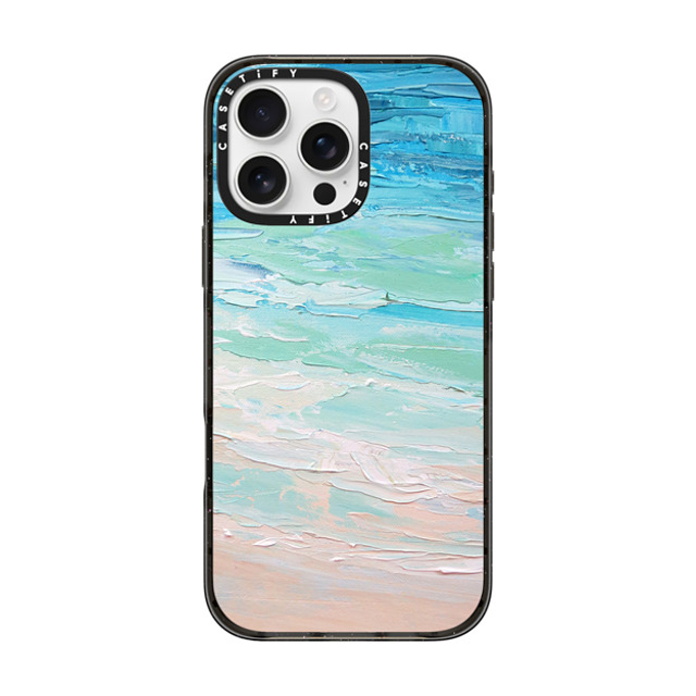 Ann Marie Coolick x CASETiFY iPhone 16 Pro Max ケース ブラック インパクトケース MagSafe対応 Ocean Tides