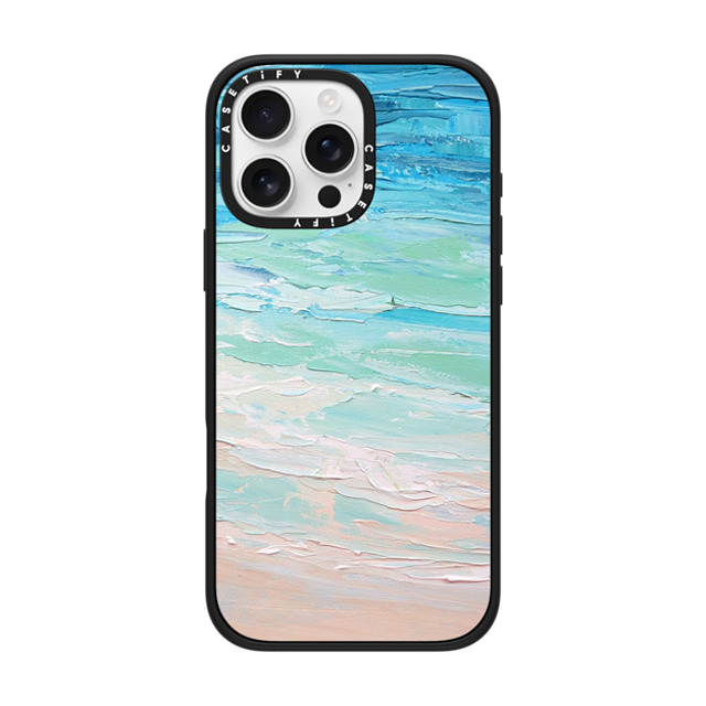 Ann Marie Coolick x CASETiFY iPhone 16 Pro Max ケース マットブラック インパクトケース MagSafe対応 Ocean Tides