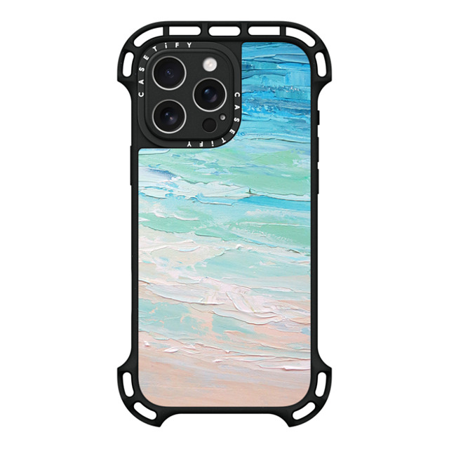 Ann Marie Coolick x CASETiFY iPhone 16 Pro Max ケース ブラック ウルトラ バウンスケース MagSafe対応 Ocean Tides