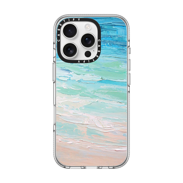 Ann Marie Coolick x CASETiFY iPhone 16 Pro ケース クリア クリア ケース MagSafe対応 Ocean Tides