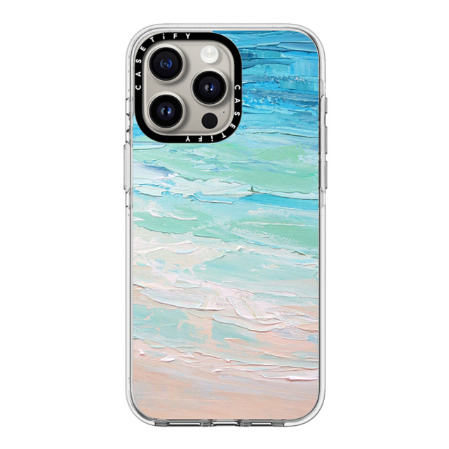 Ann Marie Coolick x CASETiFY iPhone 15 Pro Max ケース クリア クリア ケース MagSafe対応 Ocean Tides