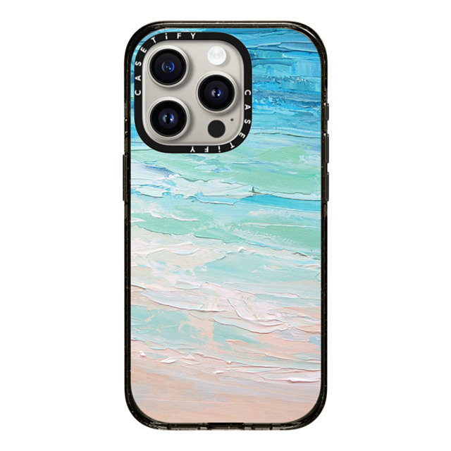 Ann Marie Coolick x CASETiFY iPhone 15 Pro ケース ブラック インパクトケース Ocean Tides