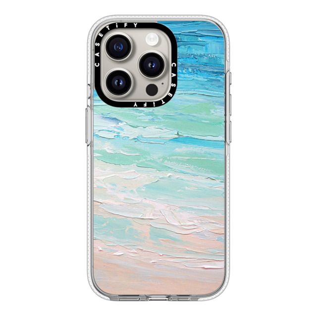 Ann Marie Coolick x CASETiFY iPhone 15 Pro ケース クリア クリア ケース MagSafe対応 Ocean Tides