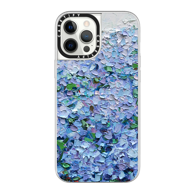 Ann Marie Coolick x CASETiFY iPhone 12 Pro Max Case Floral,Fine Art クリア グリップケース Nantucket Blue Hydrangeas Back to School Ann Marie Coolick x CASETiFY iPhone 12 Pro Max Case Floral,Fine Art クリア グリップケース Nantucket Blue Hydrangeas Back to School