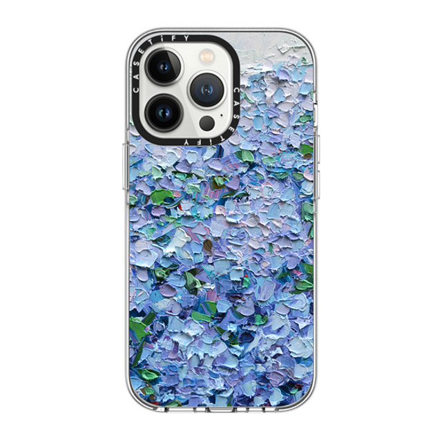 Ann Marie Coolick x CASETiFY iPhone 13 Pro Case Clear Clear Case MagSafe Compatible Nantucket Blue Hydrangeas Ann Marie Coolick x CASETiFY iPhone 13 Pro Case Clear Clear Case MagSafe Compatible Nantucket Blue Hydrangeas