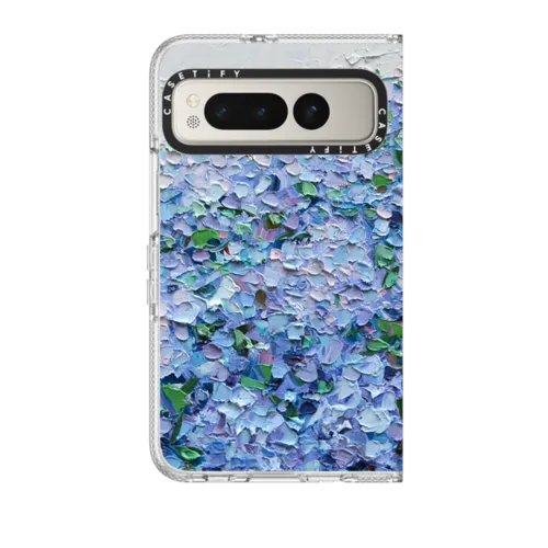 Pixel Fold - Nantucket Blue Hydrangeas