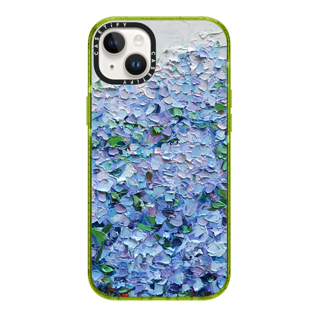 Ann Marie Coolick x CASETiFY iPhone 14 Plus ケース Kiwi インパクトケース MagSafe対応 Nantucket Blue Hydrangeas