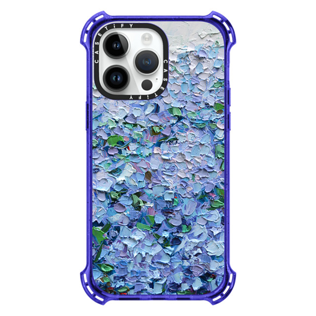 Ann Marie Coolick x CASETiFY iPhone 14 Pro Max Case Peri Purple バウンスケース Nantucket Blue Hydrangeas Ann Marie Coolick x CASETiFY iPhone 14 Pro Max Case Peri Purple バウンスケース Nantucket Blue Hydrangeas