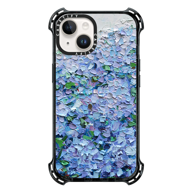 Ann Marie Coolick x CASETiFY iPhone 14 ケース Floral,Fine Art ブラック バウンスケース Nantucket Blue Hydrangeas Back to School Ann Marie Coolick x CASETiFY iPhone 14 ケース Floral,Fine Art ブラック バウンスケース Nantucket Blue Hydrangeas Back to School