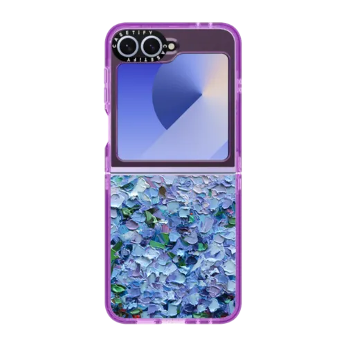 Galaxy Z Flip6 - Nantucket Blue Hydrangeas