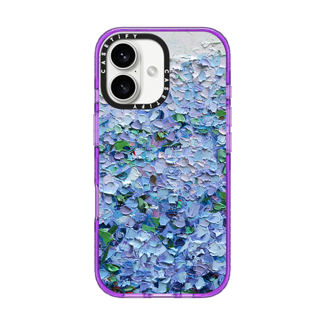 Ann Marie Coolick x CASETiFY iPhone 16 Case パープル Impact Case Nantucket Blue Hydrangeas Ann Marie Coolick x CASETiFY iPhone 16 Case パープル Impact Case Nantucket Blue Hydrangeas