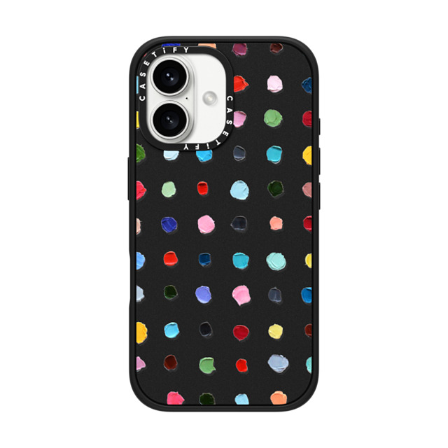 Ann Marie Coolick x CASETiFY iPhone 16 Case Pattern,Fine Art Matte Black Impact Case MagSafe Compatible Infinite Polka Daubs Father's Day Ann Marie Coolick x CASETiFY iPhone 16 Case Pattern,Fine Art Matte Black Impact Case MagSafe Compatible Infinite Polka Daubs Father's Day