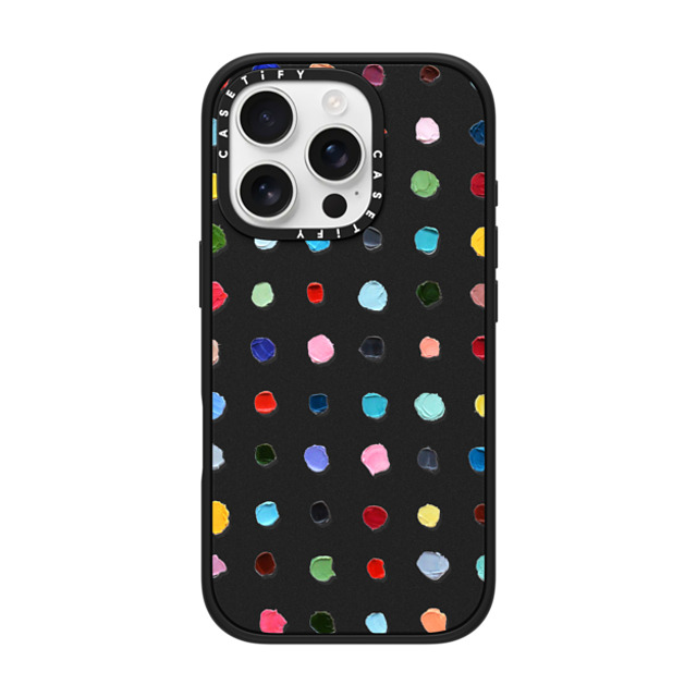 Ann Marie Coolick x CASETiFY iPhone 16 Pro Case Pattern,Fine Art Matte Black Impact Case MagSafe Compatible Infinite Polka Daubs Father's Day Ann Marie Coolick x CASETiFY iPhone 16 Pro Case Pattern,Fine Art Matte Black Impact Case MagSafe Compatible Infinite Polka Daubs Father's Day