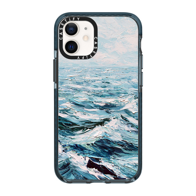 Ann Marie Coolick x CASETiFY iPhone 12 mini ケース Pacific Blue インパクトケース Deep Blue Sea