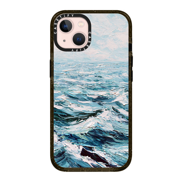 Ann Marie Coolick x CASETiFY iPhone 13 ケース ブラック インパクトケース Deep Blue Sea