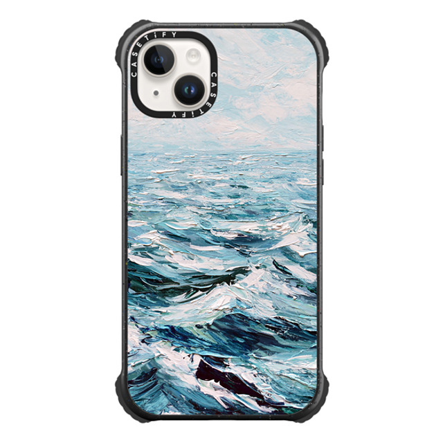 Ann Marie Coolick x CASETiFY iPhone 14 Plus ケース マットブラック ウルトラインパクトケース Deep Blue Sea