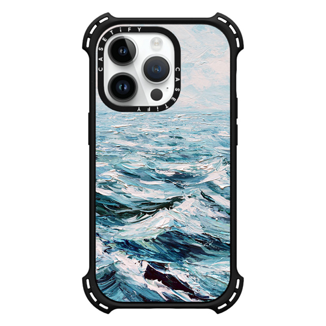 Ann Marie Coolick x CASETiFY iPhone 14 Pro ケース マットブラック バウンスケース Deep Blue Sea