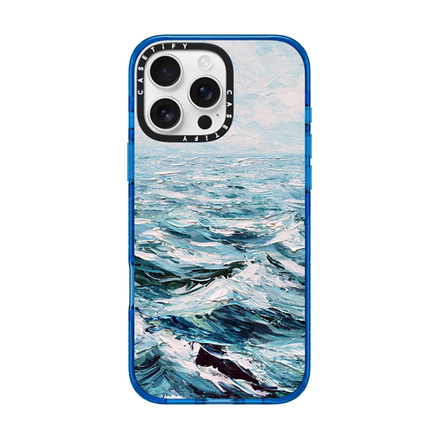 Ann Marie Coolick x CASETiFY iPhone 16 Pro Max ケース スカイブルー インパクトケース MagSafe対応 Deep Blue Sea