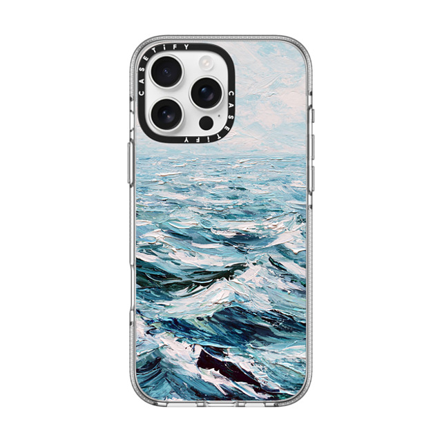 Ann Marie Coolick x CASETiFY iPhone 16 Pro Max ケース クリア クリア ケース MagSafe対応 Deep Blue Sea