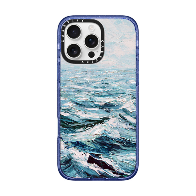 Ann Marie Coolick x CASETiFY iPhone 16 Pro Max Case Glitter Indigo Impact Case MagSafe Compatible Deep Blue Sea Ann Marie Coolick x CASETiFY iPhone 16 Pro Max Case Glitter Indigo Impact Case MagSafe Compatible Deep Blue Sea