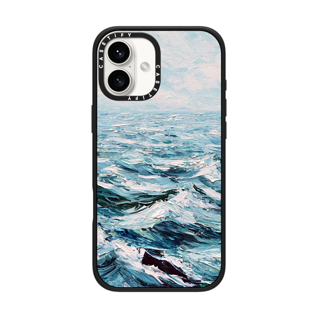 Ann Marie Coolick x CASETiFY iPhone 16 Plus Case Matte Black Impact Case MagSafe Compatible Deep Blue Sea Ann Marie Coolick x CASETiFY iPhone 16 Plus Case Matte Black Impact Case MagSafe Compatible Deep Blue Sea