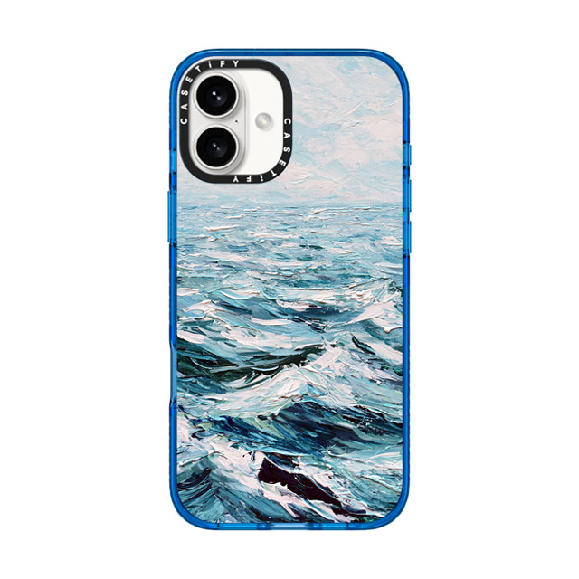 Ann Marie Coolick x CASETiFY iPhone 16 Plus ケース スカイブルー インパクトケース MagSafe対応 Deep Blue Sea