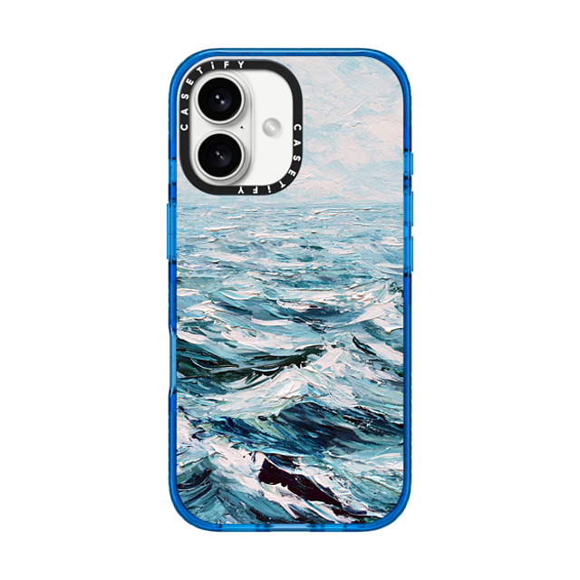Ann Marie Coolick x CASETiFY iPhone 16 Case スカイブルー Impact Case Deep Blue Sea Ann Marie Coolick x CASETiFY iPhone 16 Case スカイブルー Impact Case Deep Blue Sea