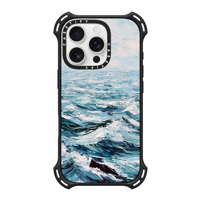 Ann Marie Coolick x CASETiFY iPhone 16 Pro ケース マットブラック バウンスケース Deep Blue Sea