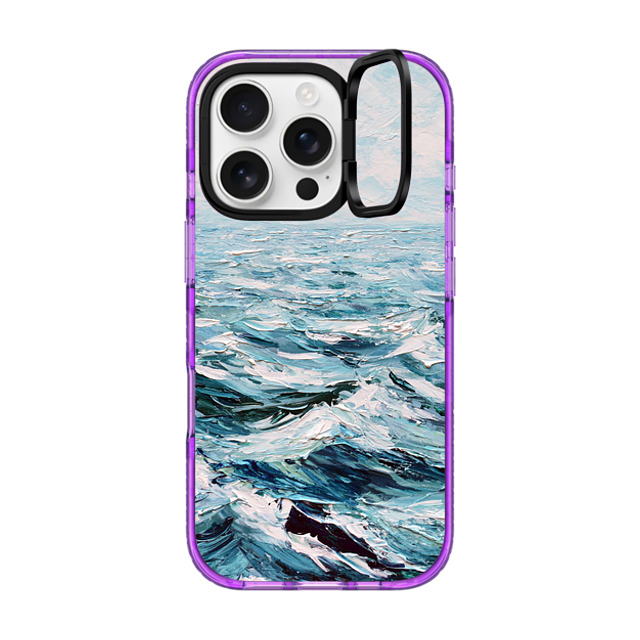 Ann Marie Coolick x CASETiFY iPhone 16 Pro Case パープル インパクトリングスタンドケース MagSafe対応 Deep Blue Sea Ann Marie Coolick x CASETiFY iPhone 16 Pro Case パープル インパクトリングスタンドケース MagSafe対応 Deep Blue Sea