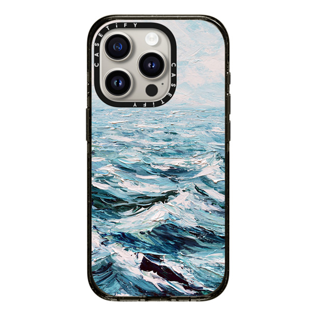 Ann Marie Coolick x CASETiFY iPhone 15 Pro ケース ブラック インパクトケース Deep Blue Sea