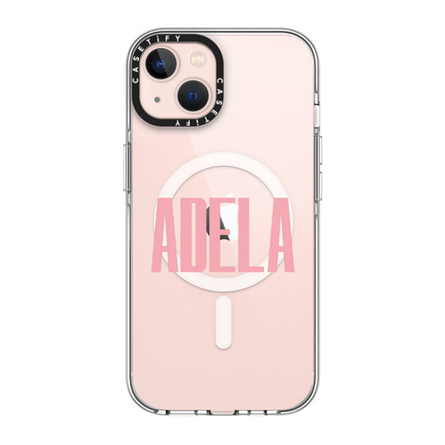 CASETiFY iPhone 13 ケース クリア クリア ケース MagSafe対応 Custom Case - adela CASETiFY iPhone 13 ケース クリア クリア ケース MagSafe対応 Custom Case - adela