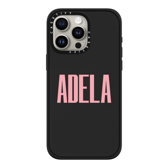 CASETiFY iPhone 15 Pro Max Case Matte Black Impact Case MagSafe Compatible Custom Case - adela CASETiFY iPhone 15 Pro Max Case Matte Black Impact Case MagSafe Compatible Custom Case - adela