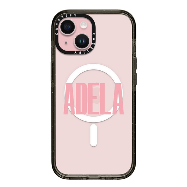 CASETiFY iPhone 15 Case Black Impact Case MagSafe Compatible Custom Case - adela CASETiFY iPhone 15 Case Black Impact Case MagSafe Compatible Custom Case - adela