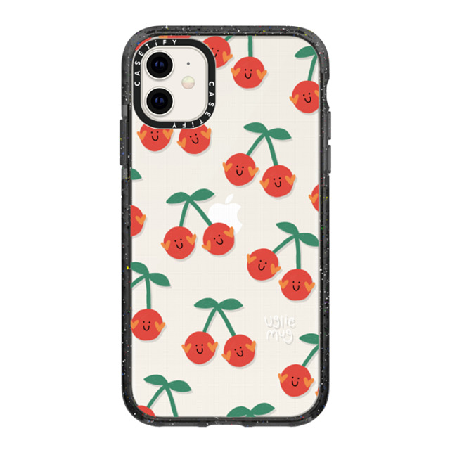 Uglie Mug x CASETiFY iPhone 11 Case Black Impact Case Uglie Mug Cherries Uglie Mug x CASETiFY iPhone 11 Case Black Impact Case Uglie Mug Cherries