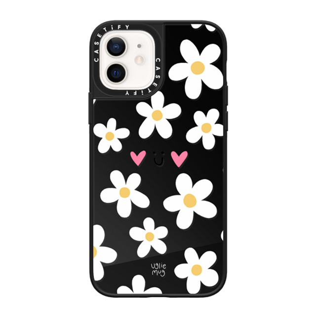 Uglie Mug x CASETiFY iPhone 12 Case Floral,Cartoon Black on Black ミラーケース MagSafe対応 Uglie Mug Bloom Father's Day Uglie Mug x CASETiFY iPhone 12 Case Floral,Cartoon Black on Black ミラーケース MagSafe対応 Uglie Mug Bloom Father's Day