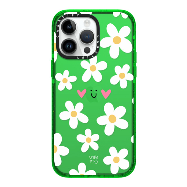 Uglie Mug x CASETiFY iPhone 14 Pro Max ケース グリーン インパクトケース Uglie Mug Bloom