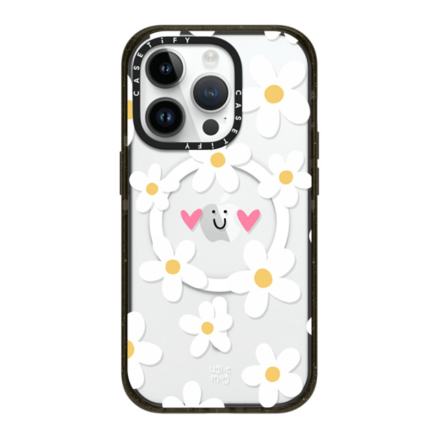 Uglie Mug x CASETiFY iPhone 14 Pro ケース ブラック インパクトケース MagSafe対応 Uglie Mug Bloom