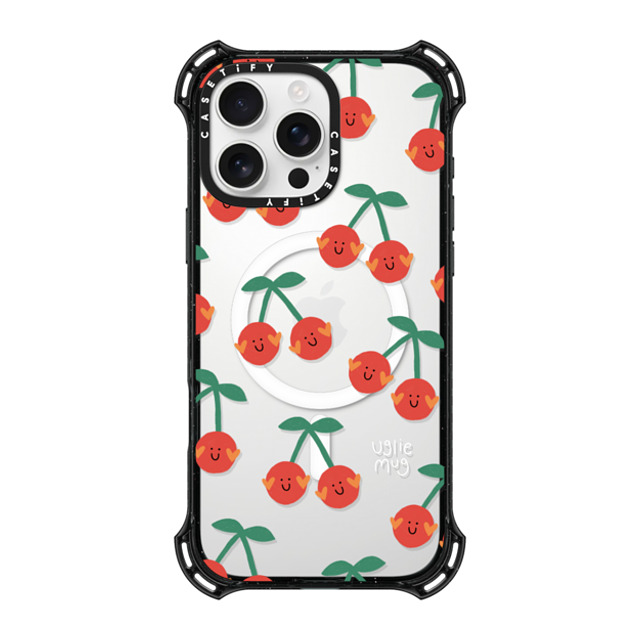 Uglie Mug x CASETiFY iPhone 16 Pro Max Case Black バウンスケース Uglie Mug Cherries Uglie Mug x CASETiFY iPhone 16 Pro Max Case Black バウンスケース Uglie Mug Cherries