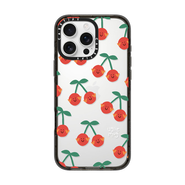 Uglie Mug x CASETiFY iPhone 16 Pro Max Case Black Impact Case Uglie Mug Cherries Uglie Mug x CASETiFY iPhone 16 Pro Max Case Black Impact Case Uglie Mug Cherries