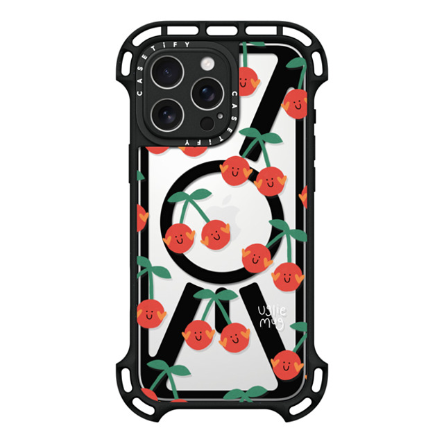 Uglie Mug x CASETiFY iPhone 16 Pro Max Case Black ウルトラ バウンスケース MagSafe対応 Uglie Mug Cherries Uglie Mug x CASETiFY iPhone 16 Pro Max Case Black ウルトラ バウンスケース MagSafe対応 Uglie Mug Cherries