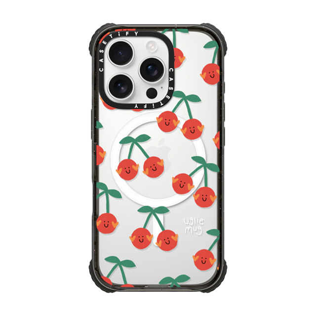 Uglie Mug x CASETiFY iPhone 16 Pro Case Black ウルトラ インパクトケース MagSafe 対応 Uglie Mug Cherries Uglie Mug x CASETiFY iPhone 16 Pro Case Black ウルトラ インパクトケース MagSafe 対応 Uglie Mug Cherries
