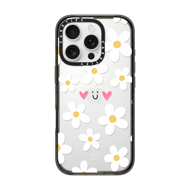 Uglie Mug x CASETiFY iPhone 16 Pro ケース ブラック インパクトケース Uglie Mug Bloom