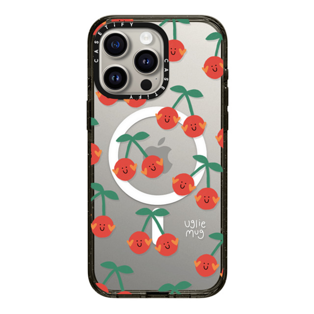 Uglie Mug x CASETiFY iPhone 15 Pro Max Case Black Impact Case MagSafe Compatible Uglie Mug Cherries Uglie Mug x CASETiFY iPhone 15 Pro Max Case Black Impact Case MagSafe Compatible Uglie Mug Cherries