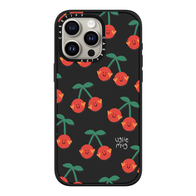 Uglie Mug x CASETiFY iPhone 15 Pro Max Case Matte Black Impact Case MagSafe Compatible Uglie Mug Cherries Uglie Mug x CASETiFY iPhone 15 Pro Max Case Matte Black Impact Case MagSafe Compatible Uglie Mug Cherries