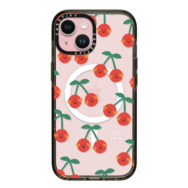 Uglie Mug x CASETiFY iPhone 15 Case Black Impact Case MagSafe Compatible Uglie Mug Cherries Uglie Mug x CASETiFY iPhone 15 Case Black Impact Case MagSafe Compatible Uglie Mug Cherries